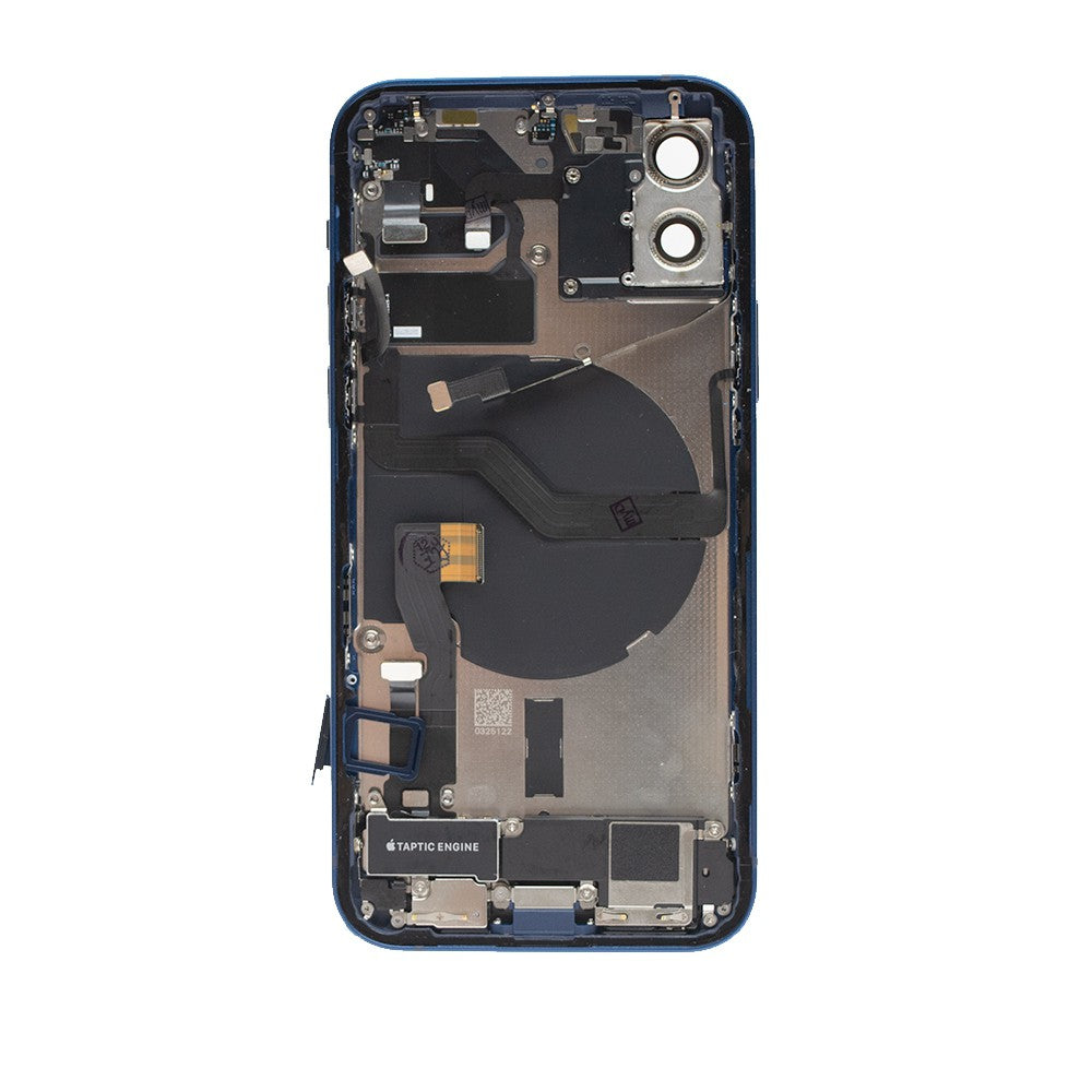 Rear Housing with Full Set Parts for iPhone 12-Blue (Purple) Rear Housing with Full Set Parts for iPhone 12-Blue (Purple)